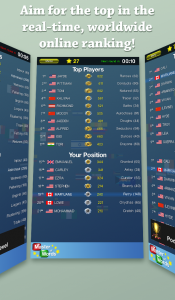 Aim for the top in the real-time, worldwide online ranking!