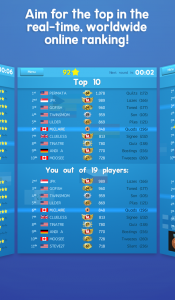 Aim for the top in the real-time, worldwide online ranking!